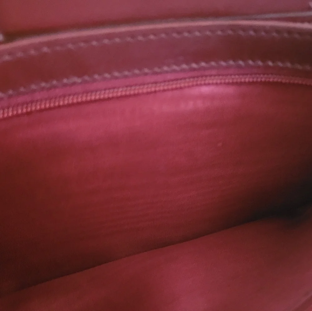 Vintage Cartier Bordeaux Organizer Clutch Bag